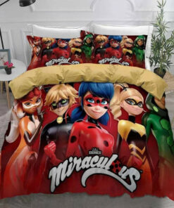 3d Miraculous Tales Of Ladybug Cat Noir Bedding Set Duvet Cover Pillow Cases