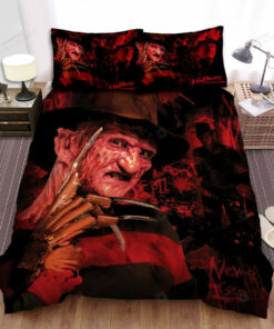 A Nightmare On Elm Street Movie Art Bed Sheets Spread Comforter Duvet Cover Bedding Sets Ver 12