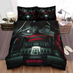 A Nightmare On Elm Street Movie Art Bed Sheets Spread Comforter Duvet Cover Bedding Sets Ver 15