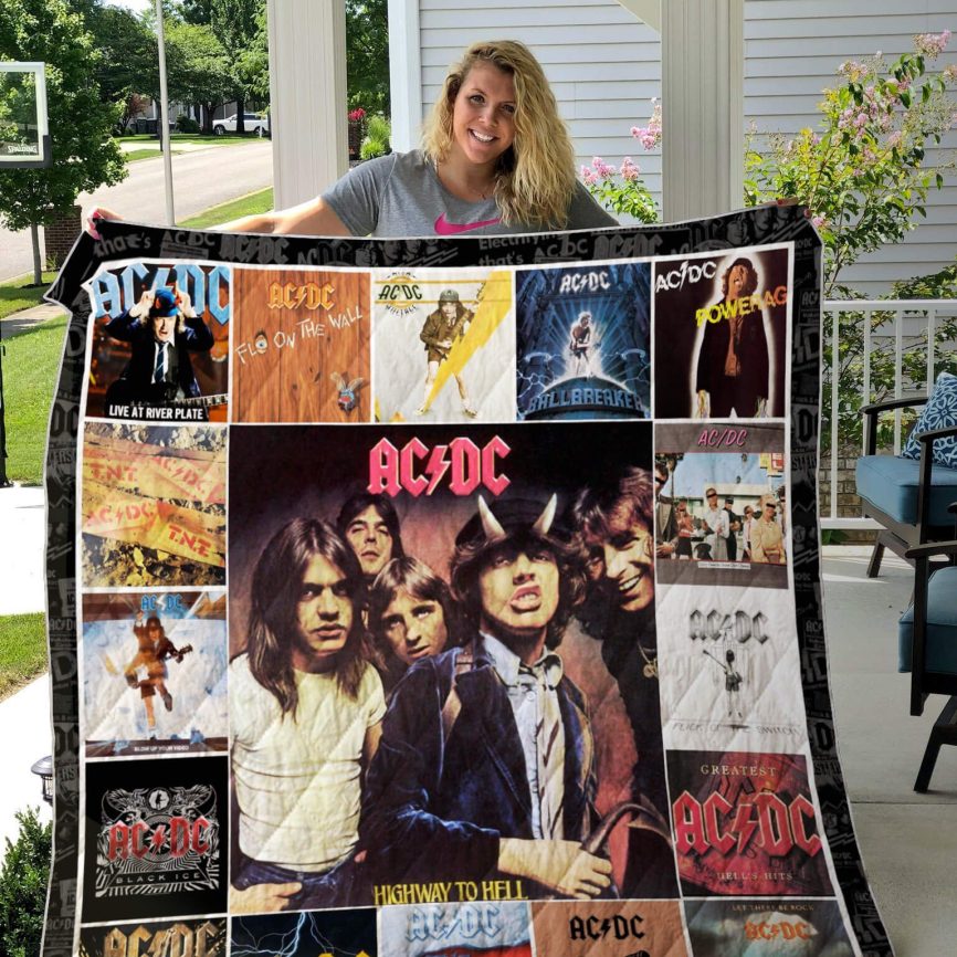 Acdc Albums Cover Poster Quilt Blanket