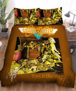 Aerosmith Toys In The Attic Album Cover Bed Sheets Spread Comforter Duvet Cover Bedding Sets