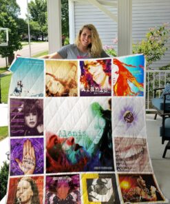 Alanis Morissette Albums Quilt Blanket Ver13