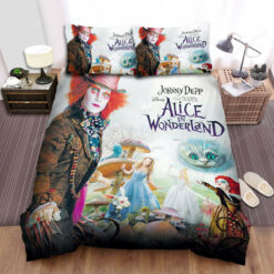 Alice In Wonderland (i) (2010) Johnny Depp Movie Poster Bed Sheets Duvet Cover Bedding Sets