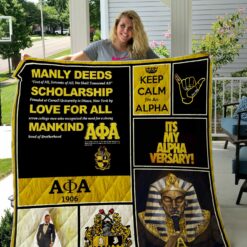 Alpha Phi Alpha Quilt Blanket 01