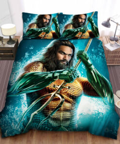 Aquaman Solo Poster Bed Sheets Spread Comforter Duvet Cover Bedding Sets
