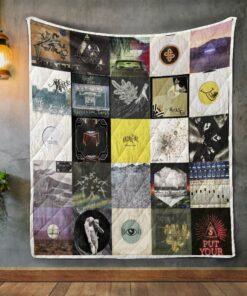 Arcade Fire Album Covers Quilt Blanket