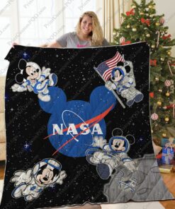 Astronaut Mickey Mouse Quilt Blanket