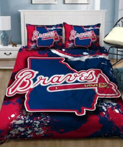 Atlanta Braves B0510210 Bedding Set Duvet Cover Pillowcases