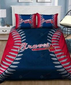 Atlanta Braves Bedding Set Sleepy (duvet Cover & Pillow Cases)