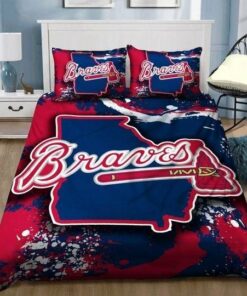 Atlanta Braves Bedding Set Ver 2 Duvet Cover Pillow Cases