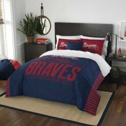 Atlanta Braves Kl2309 Bedding Set Halloween And Christmas Sale