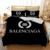Balenciaga Logo Custom Bedding Set Duvet Cover