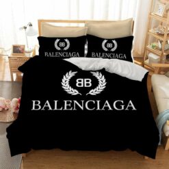 Balenciaga Logo Custom Bedding Set Duvet Cover