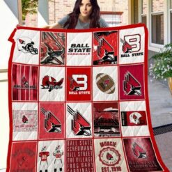 Ball State Cardinals Quilt Blanket