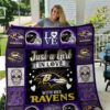 Baltimore Ravens Girl Quilt Blanket 01