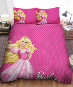 Barbie Bed Pink Dress Sheets Duvet Cover Bedding Sets