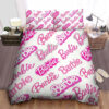 Barbie Bed Pink Letter Sheets Duvet Cover Bedding Sets