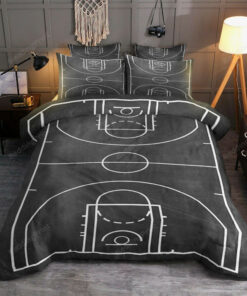 Basketball Court Illustration Bedding Set For Fans (duvet Cover & Pillow Cases)
