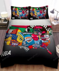 Basketball Logo Basketball Bed Sheets Spread Duvet Cover Bedding Sets