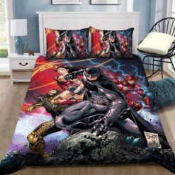 Batman - The Flash - Wonder Woman Bedding Set Sleepy (duvet Cover & Pillow Cases)