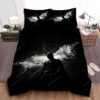 Batman The Dark Knight Rises Black & White Poster Bed Sheets Duvet Cover Bedding Sets