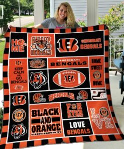 Bc Cincinnati Bengals Quilt Blanket Ver 01