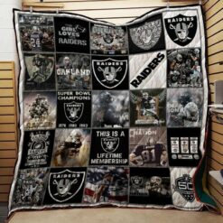 Bc Las Vegas Raiders Quilt Blanket Ver 02