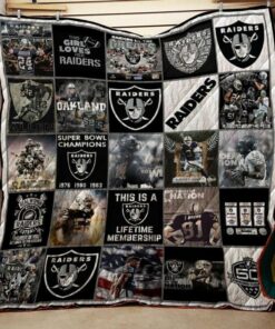 Bc Las Vegas Raiders Quilt Blanket Ver 02