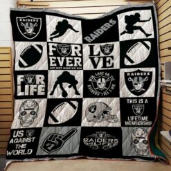 Bc Las Vegas Raiders Quilt Blanket Ver 03