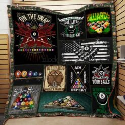 Billiard Sports Quilt Blanket