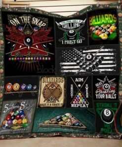 Billiard Sports Quilt Blanket