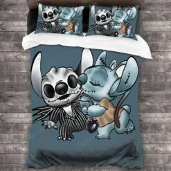 Bl- Stitch And Angel Nightmare Before Xmas Bedding Set
