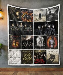 Black Veil Brides Album Covers Quilt Blanket