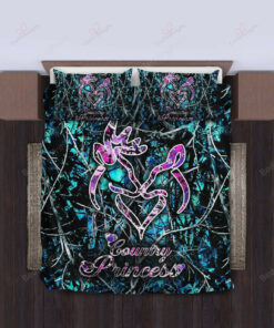 Blue Camo Girl Bedding Set (duvet Cover & Pillow Cases)