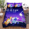 Bluey & Bingo Ice Cream As La La Land Poster Style Bed Sheets Spread Duvet Cover Bedding Sets