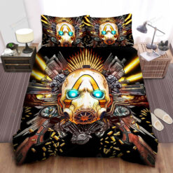 Borderlands 3 The Psycho Bandit And Guns Art Bed Sheets Spread Comforter Duvet Cover Bedding Sets