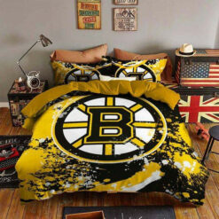 Boston Bruins B170947 Bedding Set Sleepy Halloween And Christmas Sale