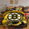 Boston Bruins Bedding Set Sleepy Halloween And Christmas (duvet Cover & Pillow Cases)