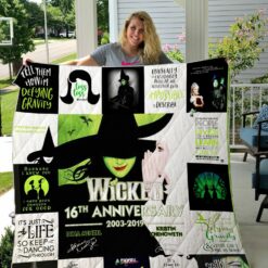 Broadway Wicked The Musical 16th Anniversary Quilt Blanket Ver 17