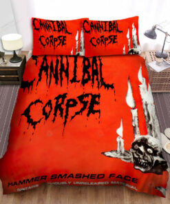 Cannibal Corpse Hammer Smashed Face Single Art Cover Bed Sheets Spread Comforter Duvet Cover Bedding Sets