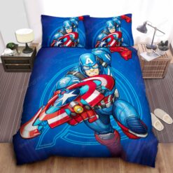 Captain America Comic Bed Sheets Duvet Cover Bedding Sets