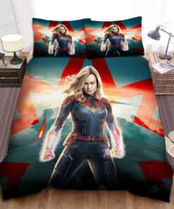 Captain Marvel By Brie Larson In 2019 Movie Bed Sheets Spread Comforter Duvet Cover Bedding Sets