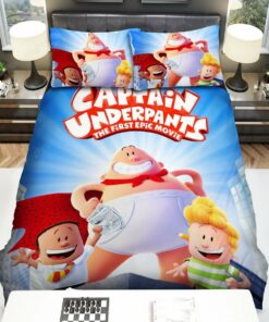 Captain Underpants Characters Bed Sheets Duvet Cover Bedding Sets