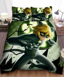 Cat Noir And His Superpower Bed Sheets Duvet Cover Bedding Sets