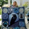 Celtic Raven Quilt Blanket
