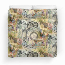 Cheshire Cat Alice In Wonderland Duvet Cover Bedding Set