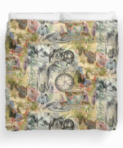 Cheshire Cat Alice In Wonderland Duvet Cover Bedding Set