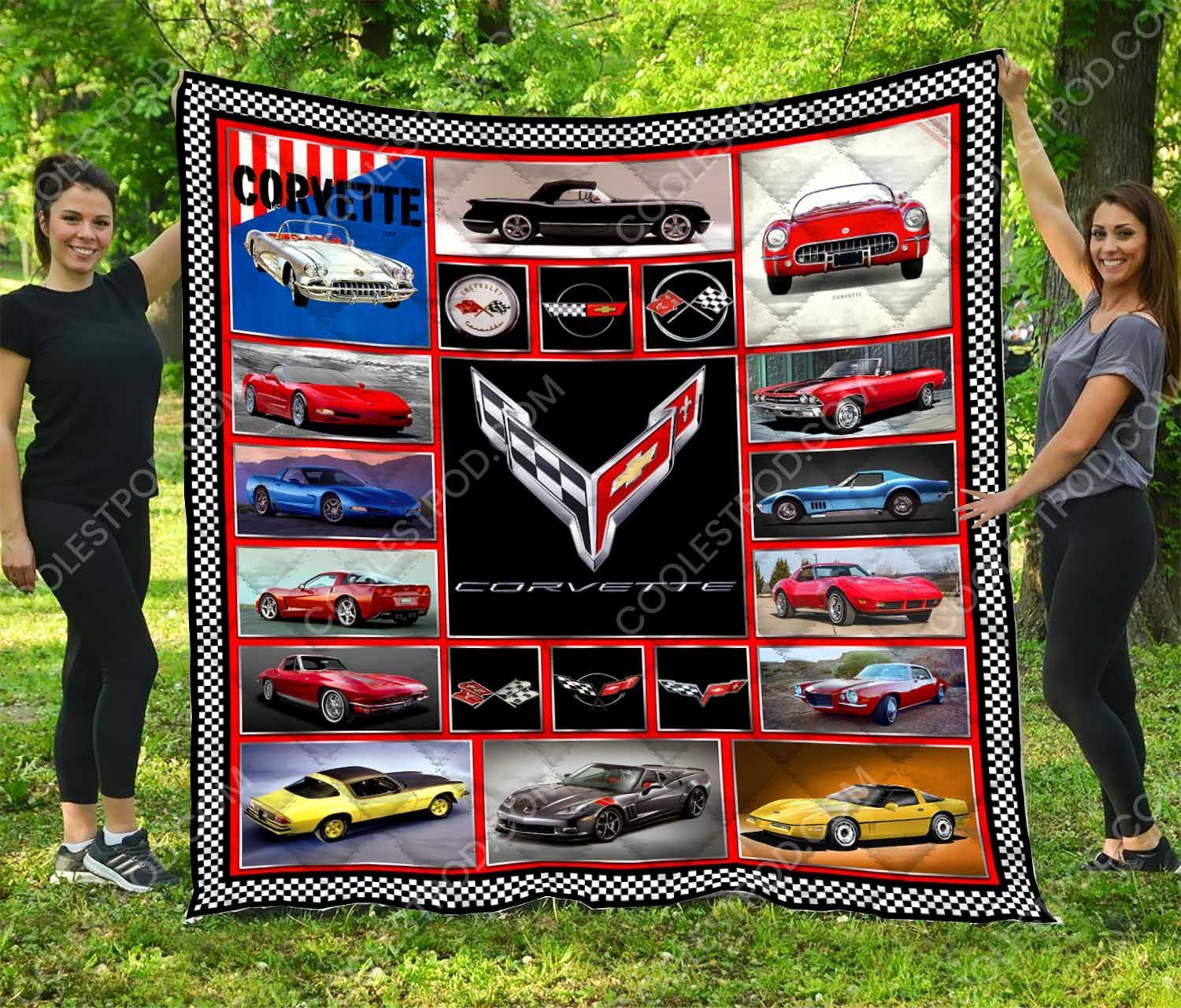 Chevrolet Corvette Quilt Blanket Chevrolet Corvette Quilt Blanket