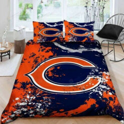 Chicago Bears Logo 3d Duvet Cover Bedding Set