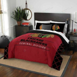 Chicago Blackhawks Bedding Set (duvet Cover & Pillow Cases)